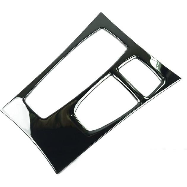Black Center Console Gear Shift Panel Decoration Cover Trim Compatible with BMW X5 E70 X6 E71 2008-2014 LHD Stainless Steel Car Styling (Color :