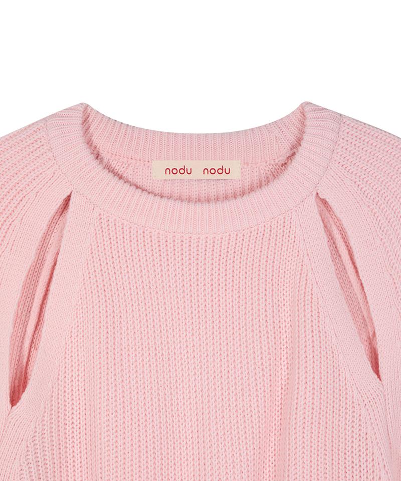 Nodeuyuumeon Raglan Slit Hazzi Knit [Pink]