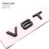 ABS V6T V8T Fender Side Body Emblem Logo Tail Trunk Rear Badge Sticker Decal For 99a S3 S4 S5 S6 S7 S8 A3 A4 A5 A6 A7 Q3 Q5 Q7a99