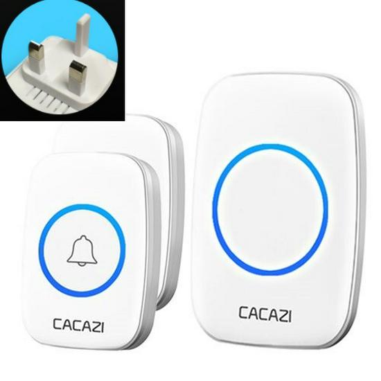 A10 Wireless Long-Range Home Doorbell with Multiple Call Bells and Elderly Pager, Compatible with EU, US, and UK Standards.
