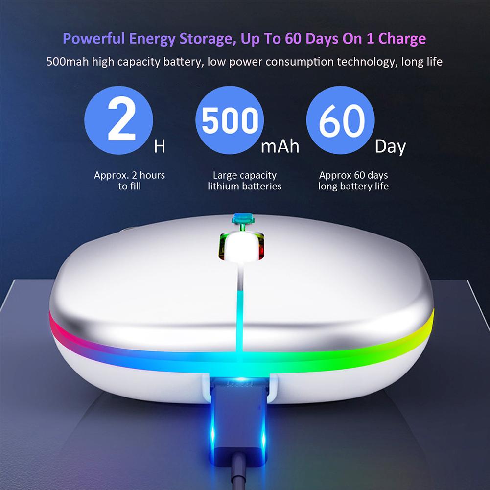 Pc Gamer Wireless Bluetooth Silent Mouse For MacBook Tablet Computer Laptop PC Mice Slim Quiet 2.4G Wireless Mouse Portable