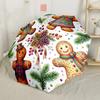 Christmas Santa Claus Portrait Compact Travel Automatic Umbrella Compact 8-Rib Design Compact Design for Outdoor Daily Use Fashion Lovers