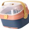 Baby Bottle Drying Rack Nursing Bottle Storage Box Container with Swivel Vent Dust Cover Drain Tray