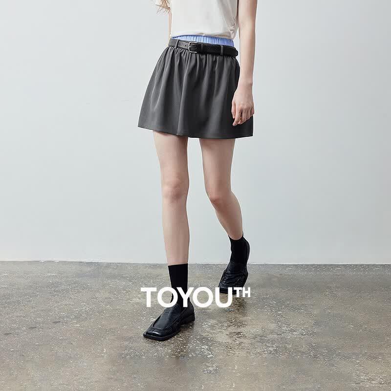 Chuyu Women s 2026 Summer A-Line Mini Skirt L