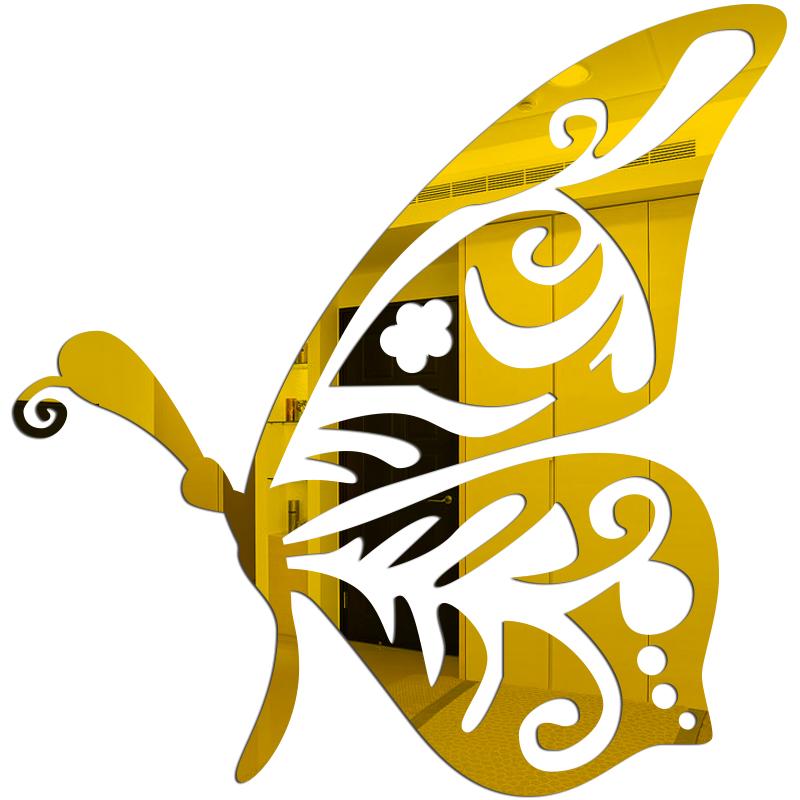 

Большие 3D наклейки на стену для домашнего зеркала, самоклеящиеся акриловые наклейки на стену с английскими буквами для домашнего декора