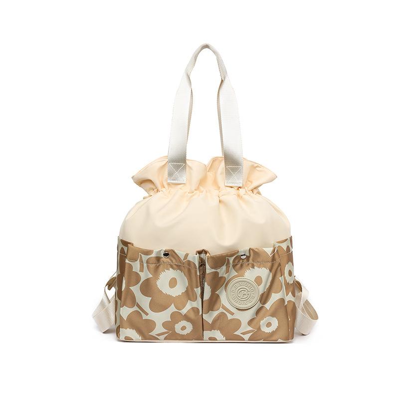 

Korean version of foreign style large-capacity Oxford cloth bag, advanced drawstring design backpack, fashionable and casual shoulder handbag bag