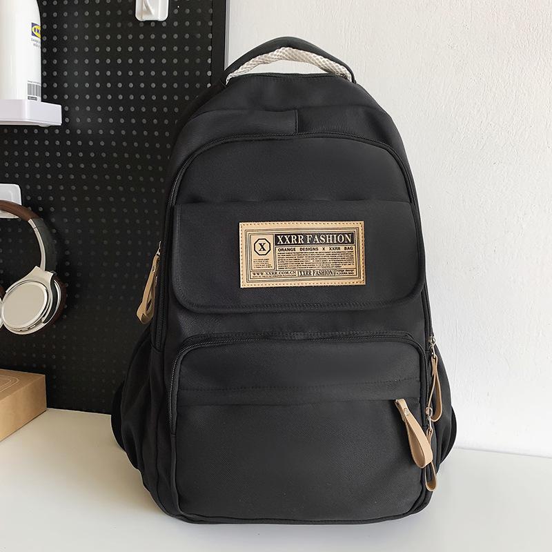 School Bag Children Primary School Students Female Large Capacity Burgundy Backpack Middle School Students College Students Male Backpack