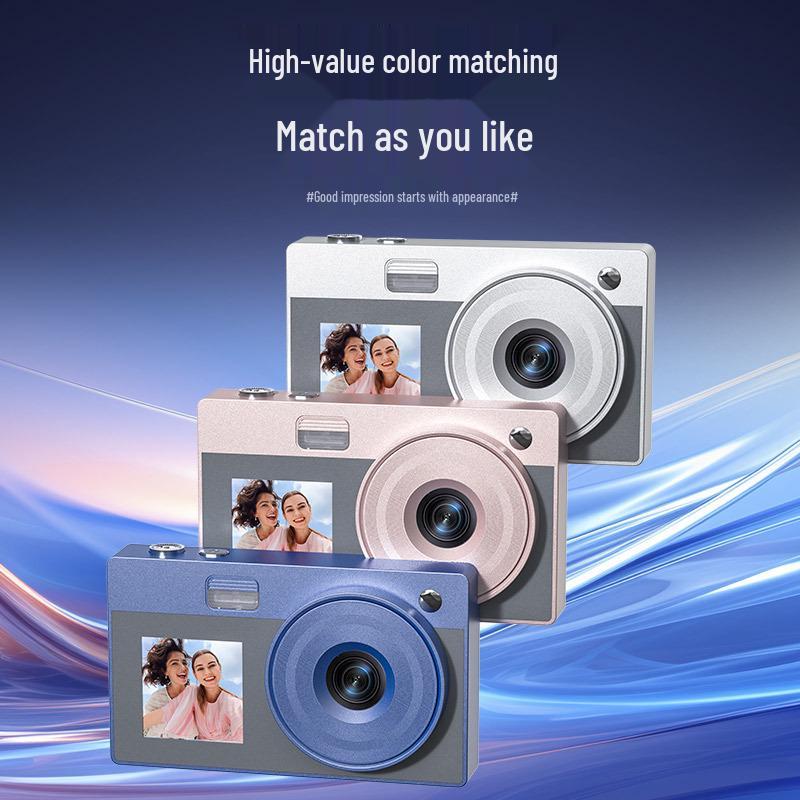 Dual Screen 4K DSLR Camera with Fill Light – High Pixel Travel Essential