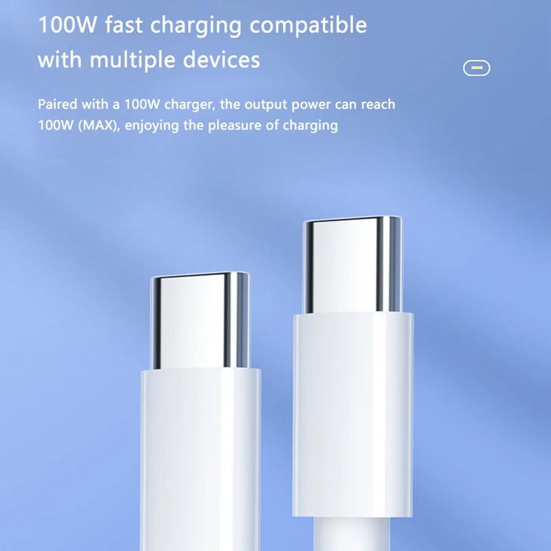 PD 100W  USB C To USB Type C Cable Fast Charge Data Cable For Huawei Samsung Xiaomi Macbook iPad Data Line Type C To Type C