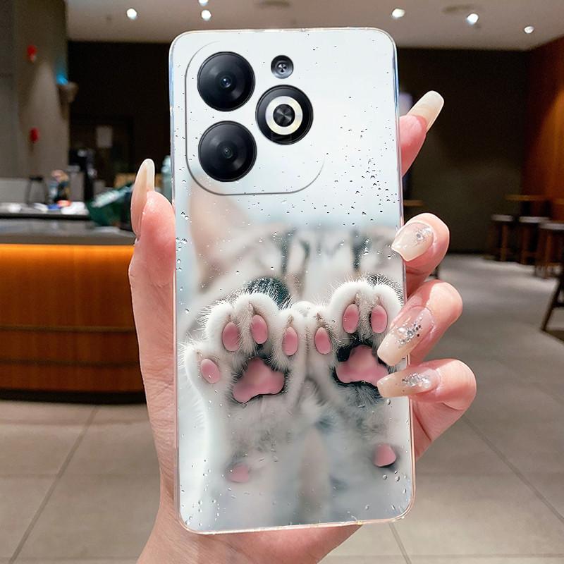 Casing For infinix Smart 8/Smart 8 Pro Luxury Dragon Cute Cool Boys Girls Soft silicone Phone Case Back Cover Transparent Shell