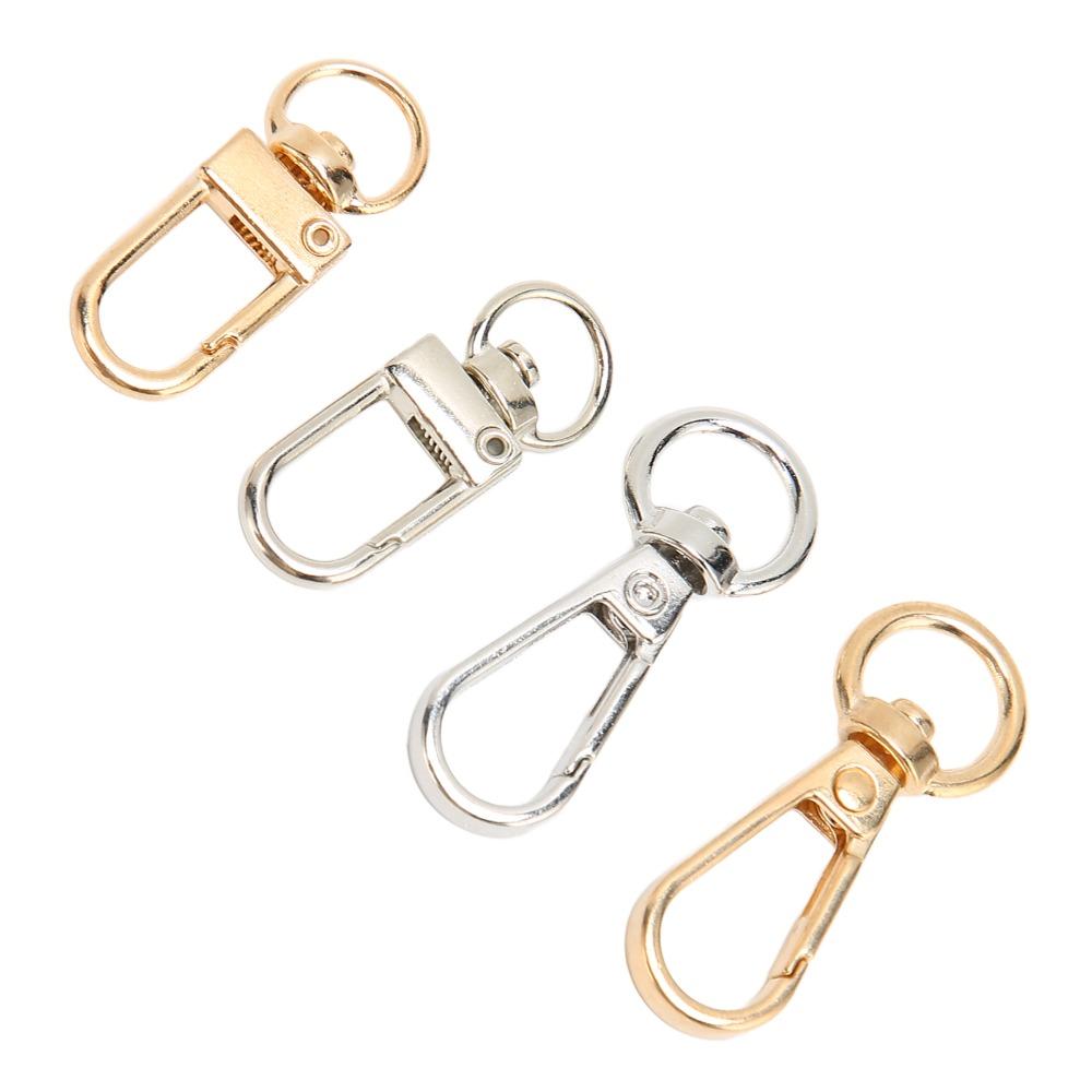 40pcs Gold Swiveling Clasps Silver Lobster Claw Clasps Purse Making Lobster Clasps Packpack,