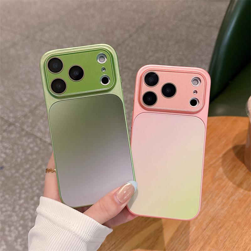 Gradient Frosted Lens Protective Case for iPhone 17 Pro Max - Full Coverage