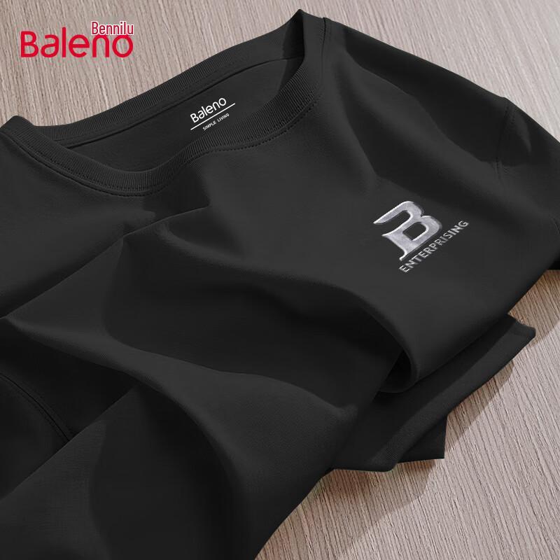 Baleno Men's Oversized Heavy Cotton Long-Sleeve T-Shirt