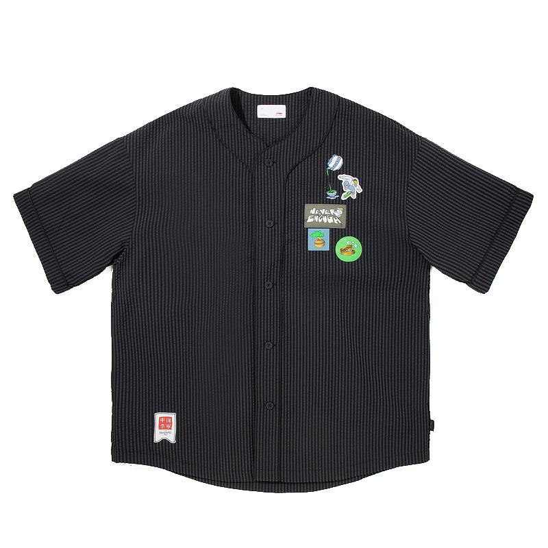 Li-Ning Trendy Woven Short Sleeve Stand Collar Sports T-Shirt Men Tops AFDV625