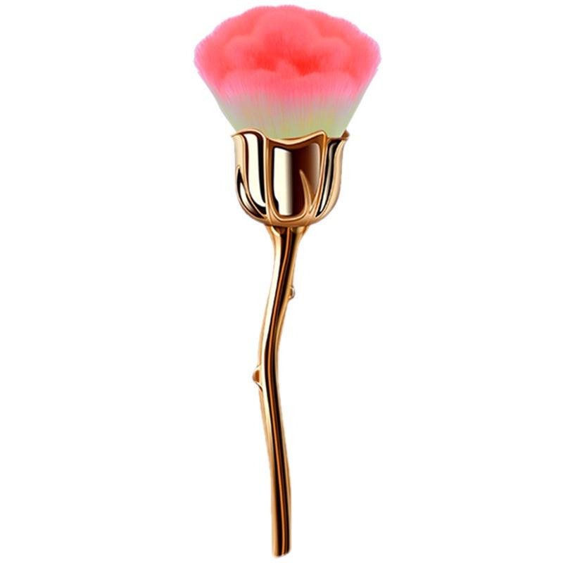 

1pcs multi-function nail cleaning brush nail brush rose head nail brush nail beauty brush powder blusher
