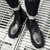 Men'S Winter Boots Retro Leather Casual Shoes Brand Motocross Motorcycle Boots Men Handmade Military Tactical Shoes Big Size 47