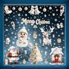 6 Pcs Christmas Window Stickers Wall Sticker Kids Room Wall Decals Merry Christmas Decorations For Home New Year Stickers