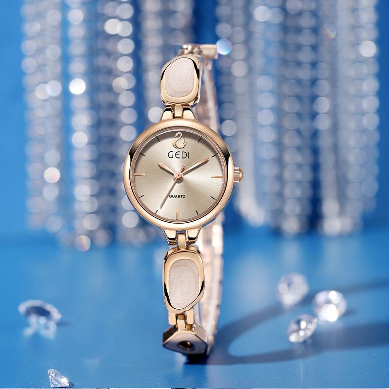 Women's Watch Chinese Style Bracelet Watches Pink Goose Logo Image High Quality Waterproof Female Fashion Quartz Wristwatches