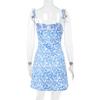 Fall Fashion Style Elegant Slim Halter Strap Floral Print Dress