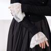 Pleated Lace Fake Cuffs Flower False Cuff Sleeve Gift Lace Sleeve  Women's Daily Wear