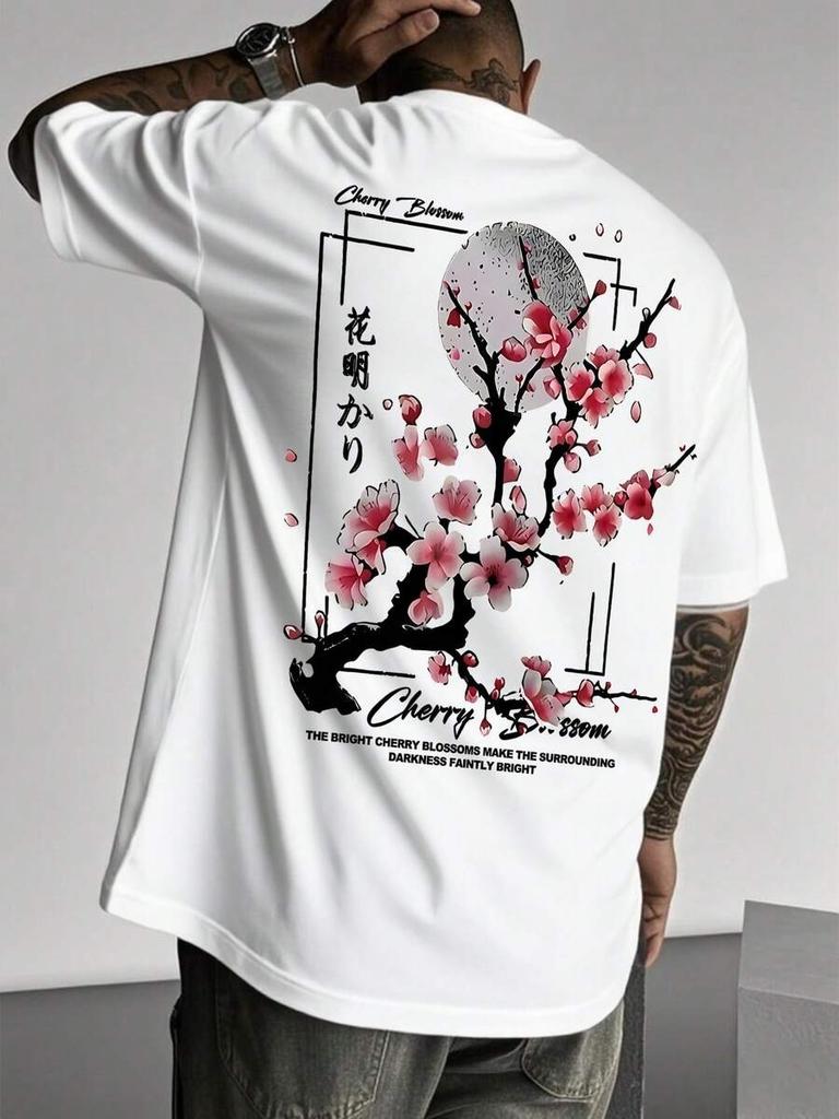 New Unisexs Casual Street Fashion Japanese Culture Printed Short Sleeve TShirts Summer