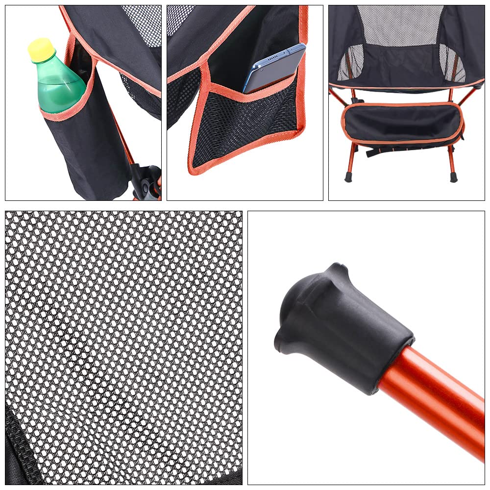 Glvaner Outdoor Folding Camping Seat Height Load Capacity Ultra Mountain Cherry Blossom Side Storage Bag Included Chair, Chair, Chair, Compact,