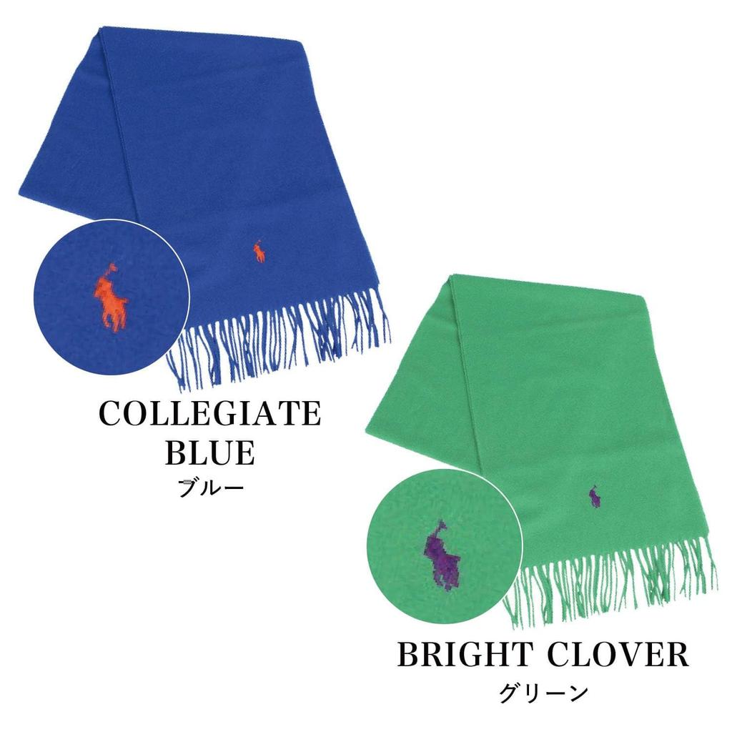 POLO RALPH LAUREN Recycled Wool Muffler One Size Fits and (PC0476) Navy, All, Men's Women's [Used]