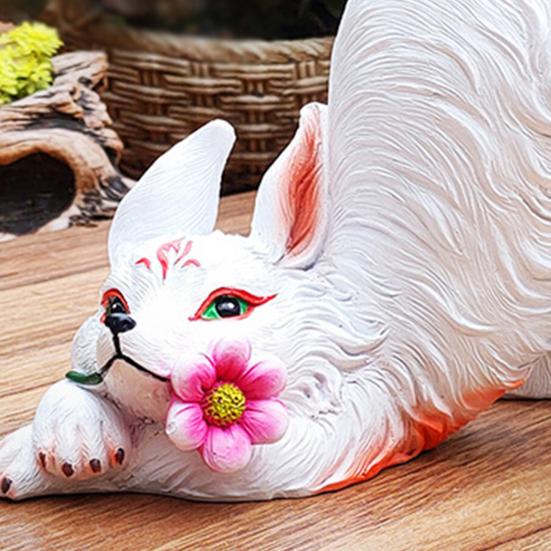 Nine-tailed Fox Flower Pot Indoor Outdoor Resin Planter Pot Home Balcony Garden