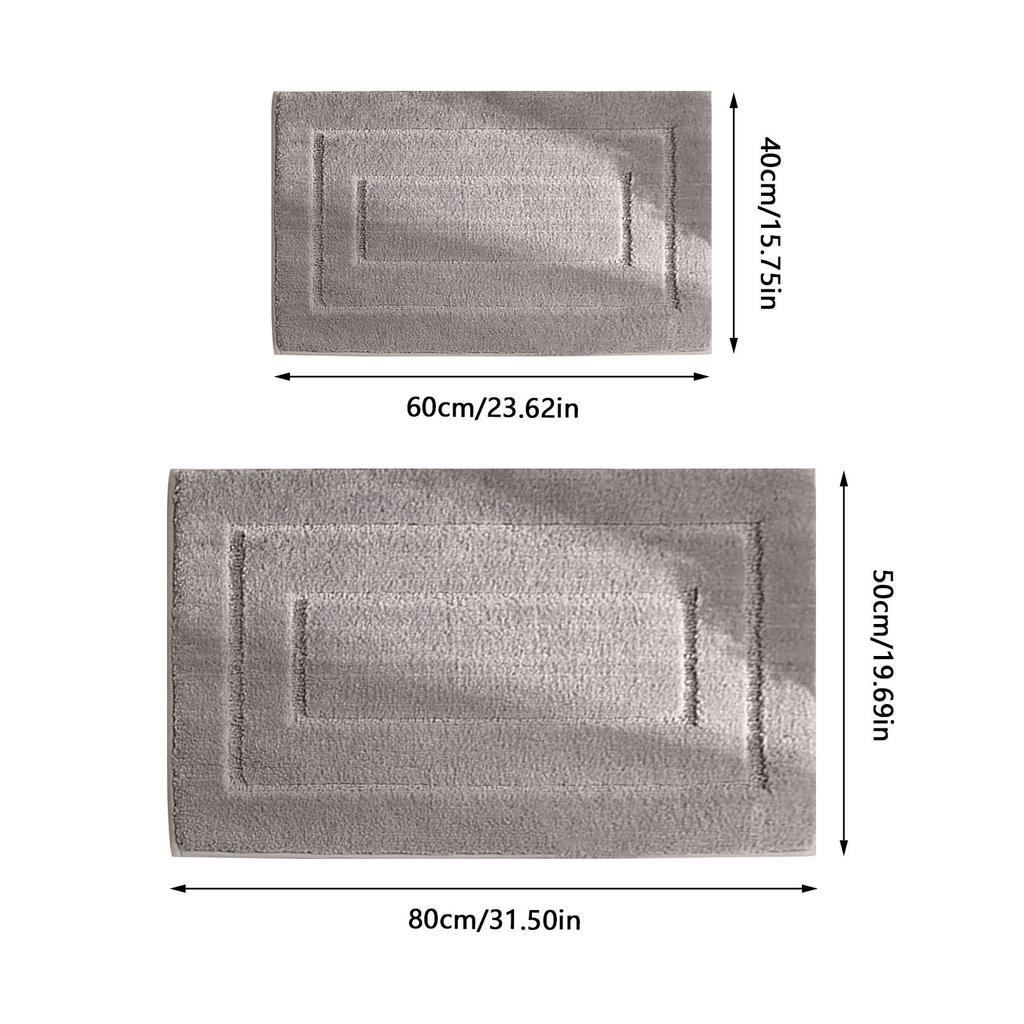 Luxury Bathroom Mat Soft Water Absorbent Bath Rug Microfiber Non Slip Bath Mats Plush Shaggy Carpet Bathroom Floor Carpet