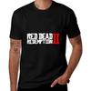 Hokiis Men's T Shirt Red Dead Redemption Short Sleeve Tee Cotton Novelty T Shirt Undershirts