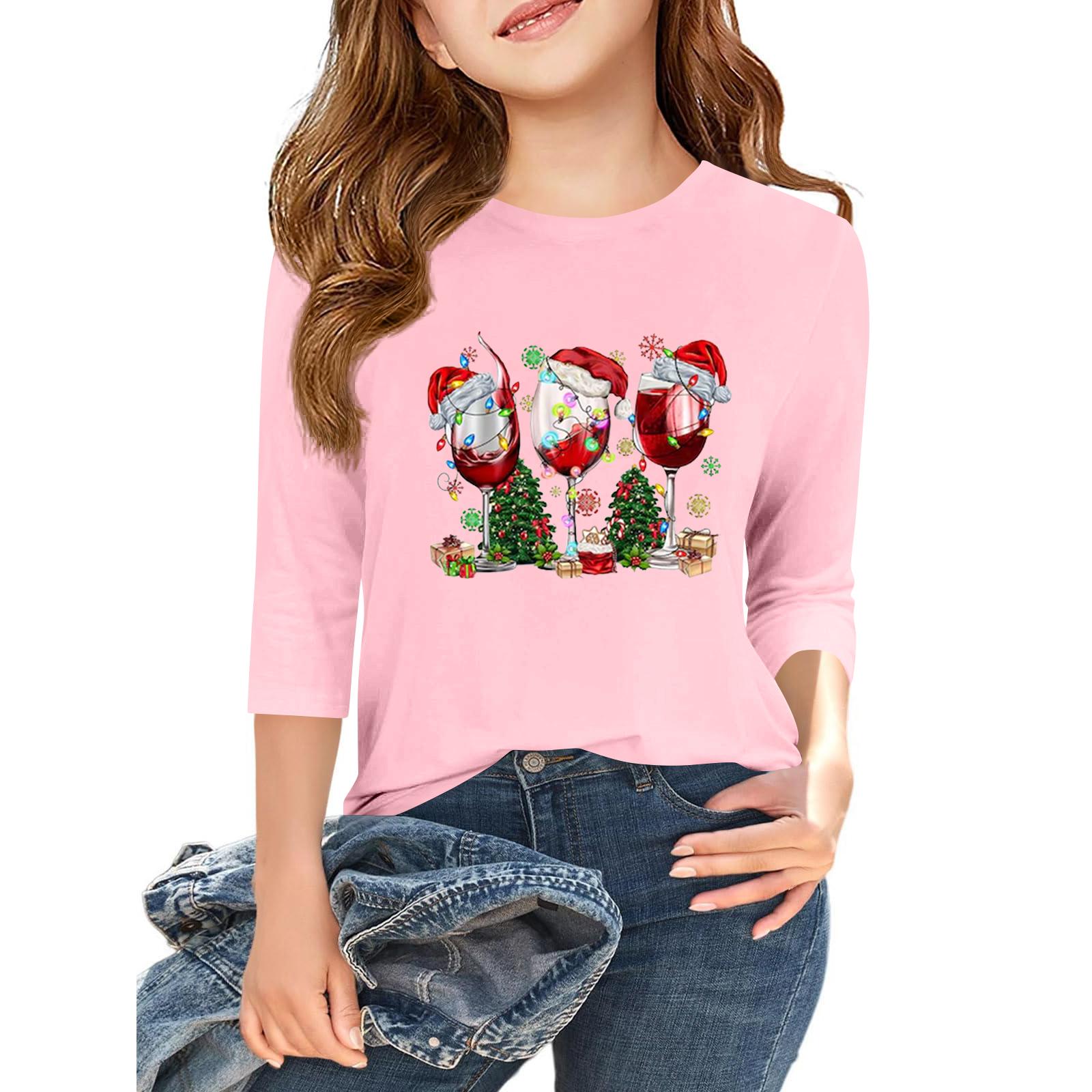 

Детская повседневная футболка с круглым вырезом и принтом «День независимости» с рукавом 3/4 120 розовый