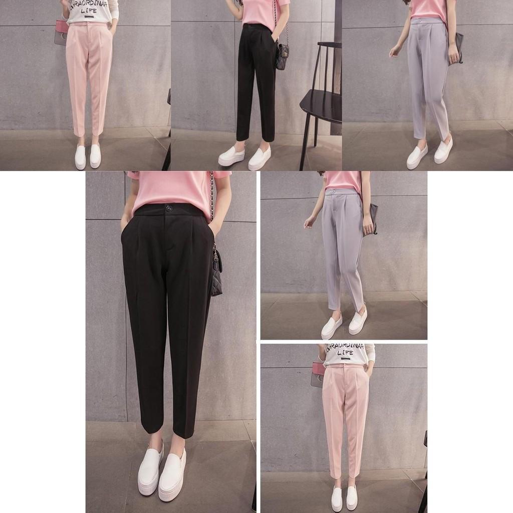 Luxurious Women Harem Pants High Waist Casual Slim Plus Nine Size Trouser