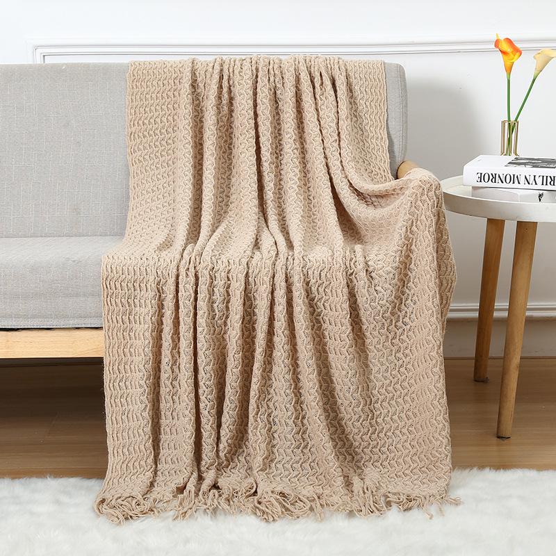 Knitted Sofa & Nap Blanket for Summer and Air Conditioning