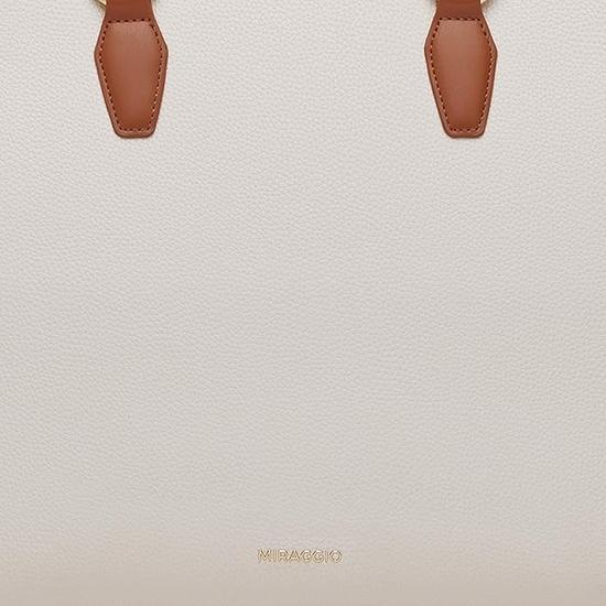 Miraggio – Übergroße Melissa-Tragetasche für Damen mit verstellbarem und abnehmbarem Schultergurt | Passend für Laptops bis zu 16 Zoll | Tragetaschen