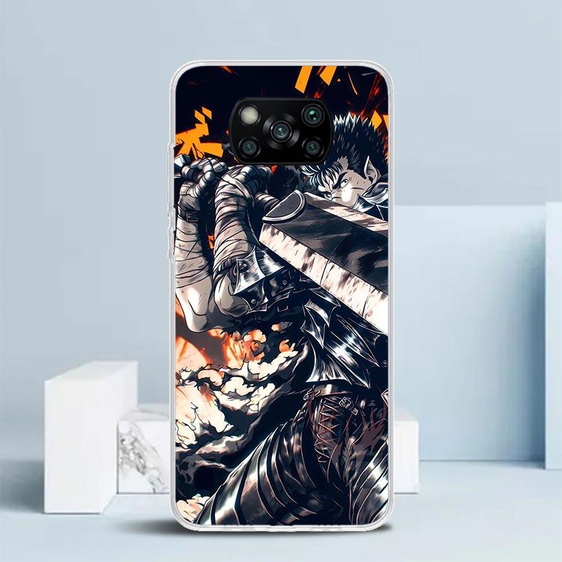 G-Guts B-Berserks Anime Soft Cover for Xiaomi Poco F7 Ultra X7 X6 X5 Pro M7 Phone Case Redmi 15 15C 13 13C 12 12C 10 10C Print S