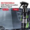 Motorcycle Plastic Restorer Back To Black Gloss Cleaning Kit Plastic Leather Repair Auto Polish And Repair Coating Renovator