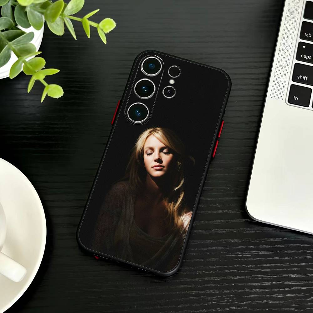 J-Singer B-Britney Spears Phone Case For Samsung S26,S25,S24,S23,S22,S21,S20,Ultra,Plus,FE Black Soft Cover