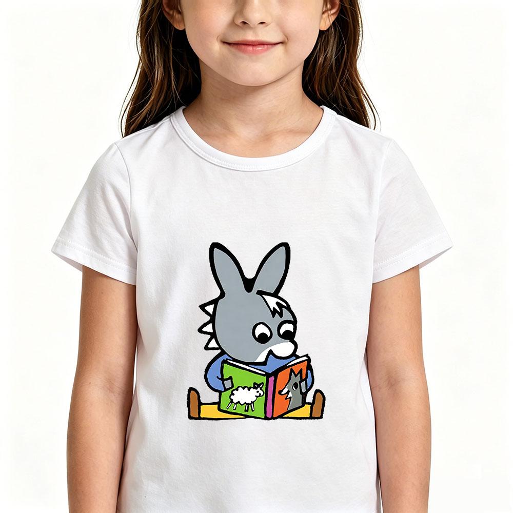 T-shirt per bambini Trotro Cartoon 100% Cotone Stampa Anime T-shirt 2-12 Anni Manica Corta Bambini Ragazze Quotidiano Casual Toddler Estate