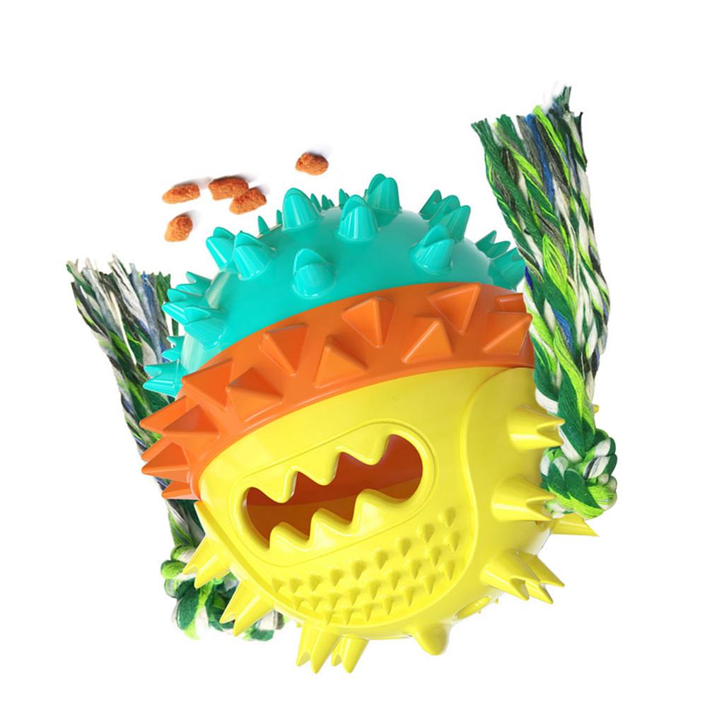 Squeaky Dog Toy Treat Dispensing Jumping   Sound Making   Chewer Pet Interactive Game Tool for Household Use