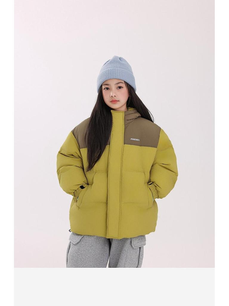 2024 Водонепроницаемая куртка для мальчиков на белом утином пуху - зимнее пальто с высоким наполнителем