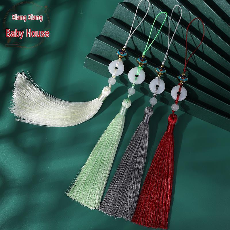 Auspicious Cloud Peace Buckle Tassel Pendant: Chinese-Style Jewelry & Beads for Horse Face Skirt Costume DIY