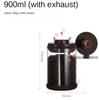 Glass Airtight Canister Kitchen Storage Bottles Jar Sealed Container Tea Coffee Beans Grains Candy Jar With Exhaust Coffee Lover