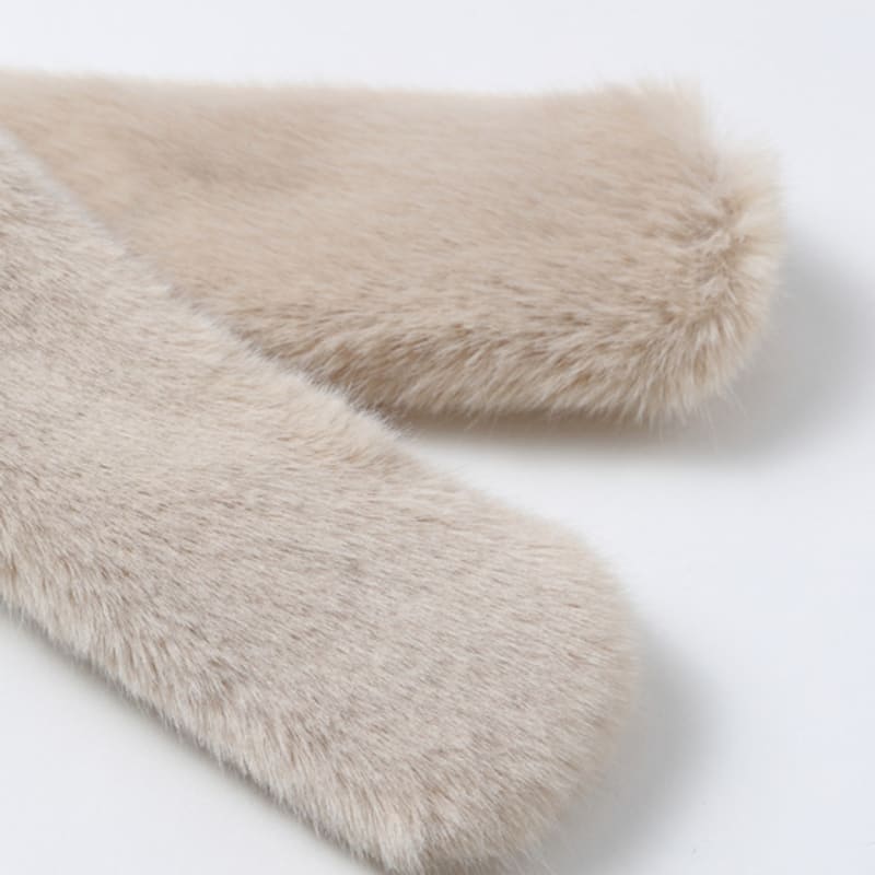 LALA Pelzschal Petite-Hellbeige