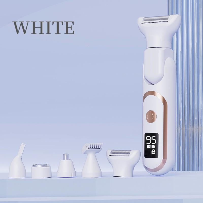 Dual-Head Electric Women's Shaver & Epilator: Full Body and Pubic Hair Trimmer