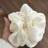 Elástico de Cabelo Alta Elasticidade Sem Danos ao Cabelo Cetim Macio Corda de Cabelo Grande Fofa Coque Scrunchie de Cabelo Acessórios de Cabelo para Ir ao Trabalho Encontros