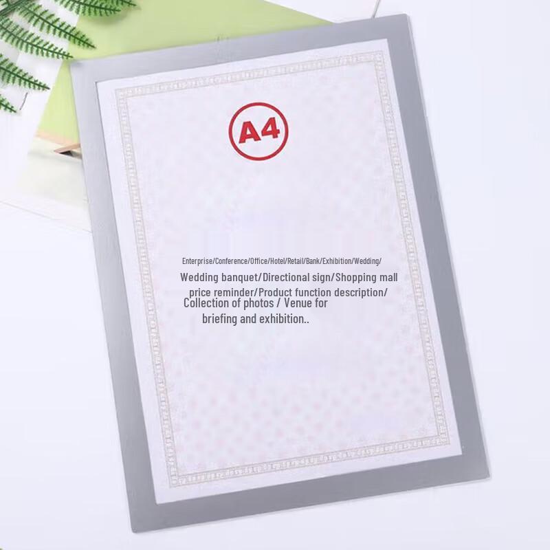 Magnetic A4 Transparent Display Frame