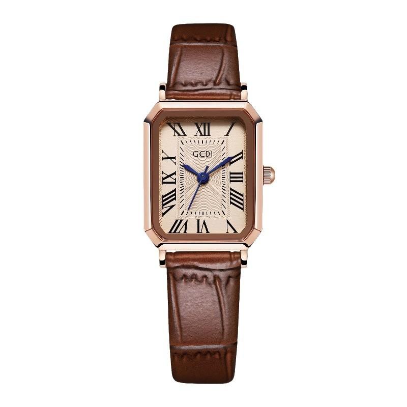 UTHAI CQ363 Retro Women Watch with High-end Temperamentwaterproof Strapquartz Watchsimple Clock Giftwatches for Woman