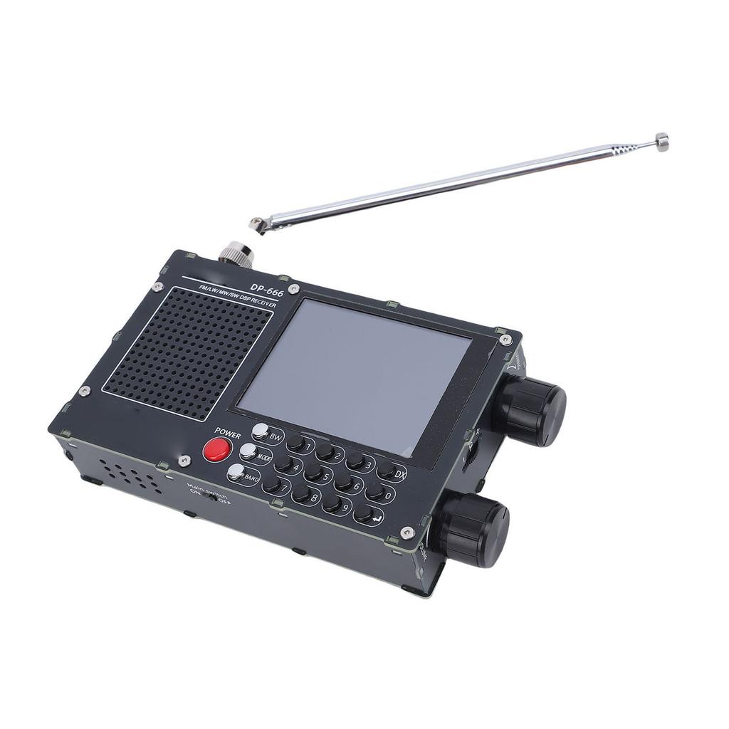 Full Band Radio FM LW MW SW Shortwave Radio 2.8 Inch Resistive Touch LCD Color Screen Portable High Sensitivity Travel Radio