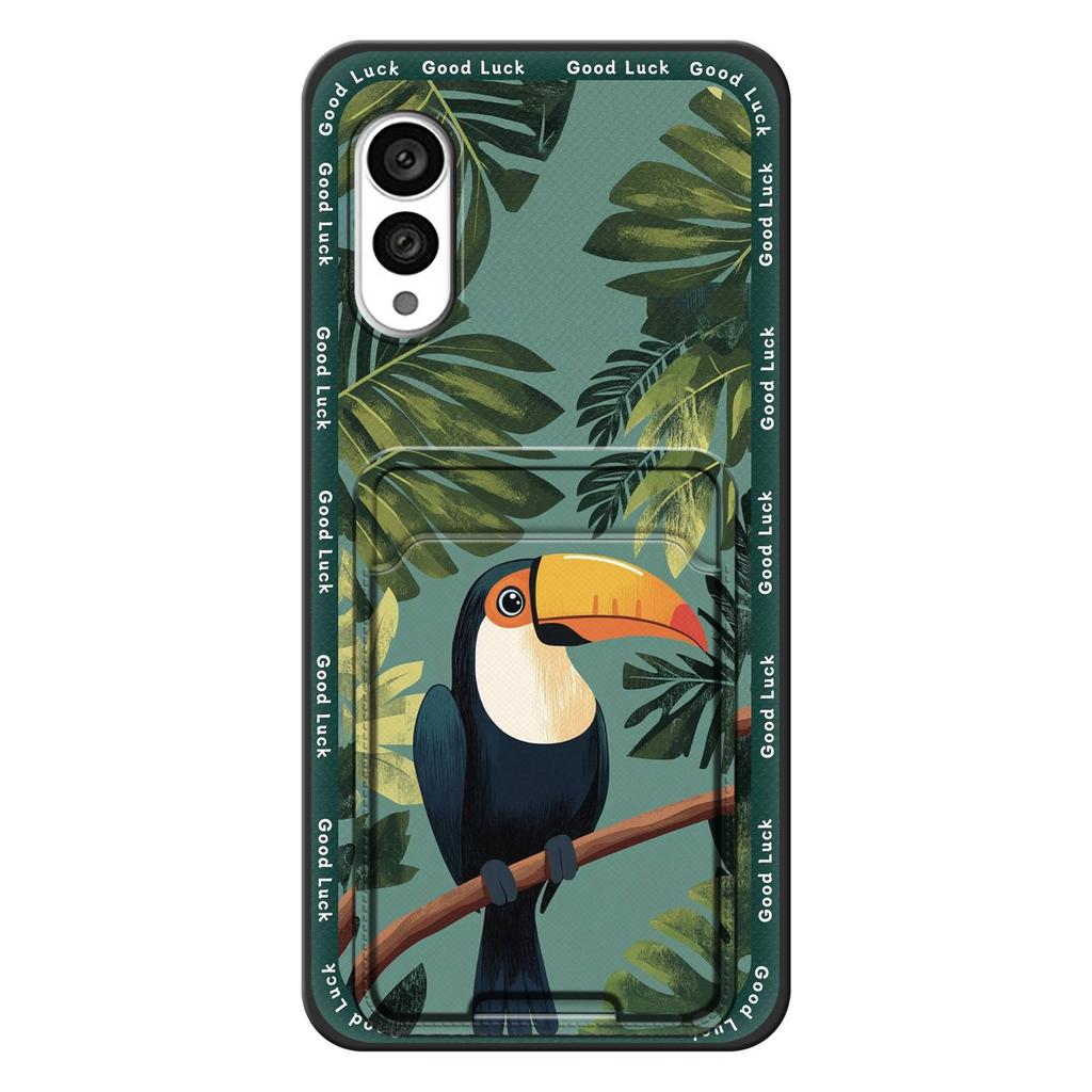 Card slot Durable Phone Case For FCNT/Fujitsu Arrows N F-51C Cover Fashion Design Silicone Shockproof Anti-dust TPU Cute