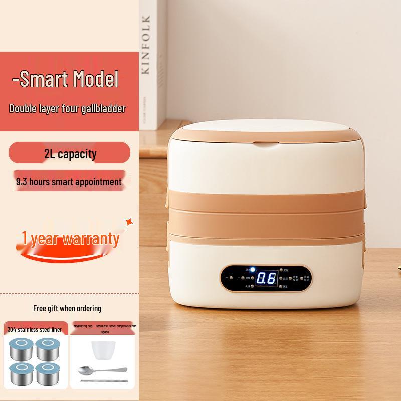Smart Electric Heated Lunch Box: Portable, Self-Heating, Steaming, Ideal for Office Workers, Keeps Meals Warm, Easy to Carry Bento Solution.